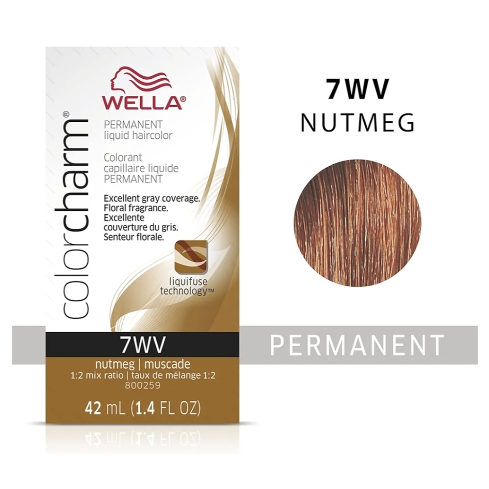 Wella Colorcharm Liquid Permanent Hair Color 7WV/Nutmeg